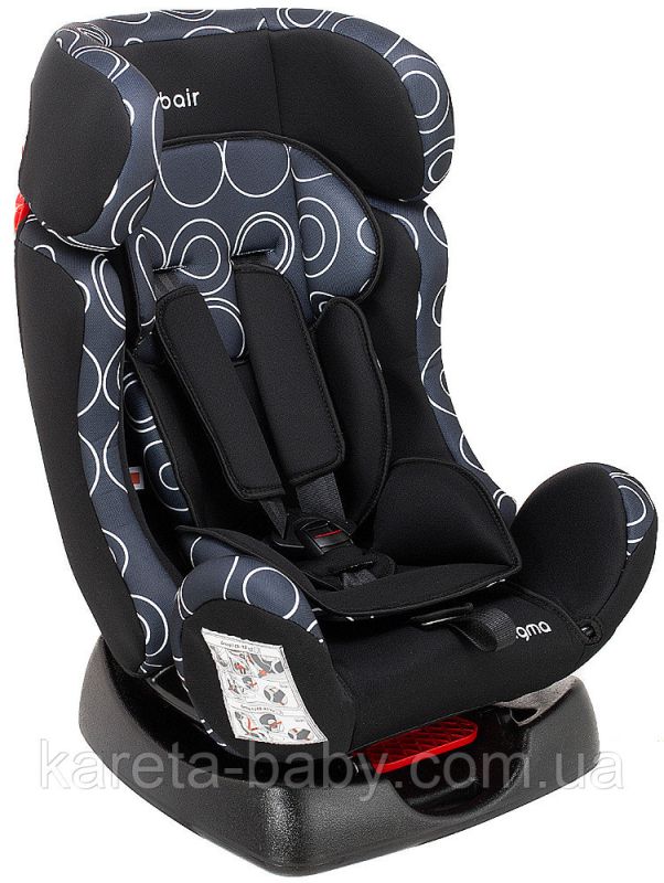 Автокрісло Bair Sigma 0+/1/2 (0-25 кг) DS1424 чорний - темно-синій (круги)