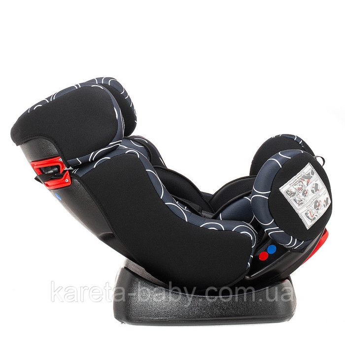 Автокрісло Bair Sigma 0+/1/2 (0-25 кг) DS1424 чорний - темно-синій (круги)