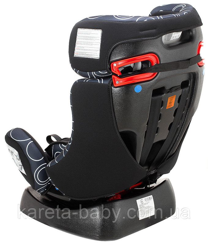 Автокрісло Bair Sigma 0+/1/2 (0-25 кг) DS1424 чорний - темно-синій (круги)