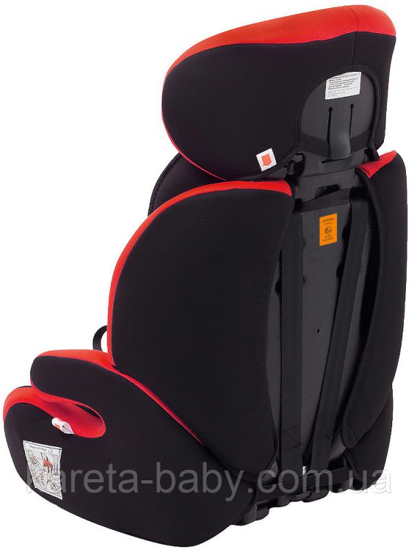 Автокресло Bair Beta 1/2/3 (9-36 кг) DB2426 черный - красный