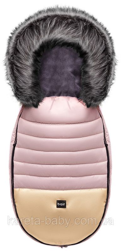 Зимовий конверт Bair Polar premium рожевий (пудра) – золота шкіра.