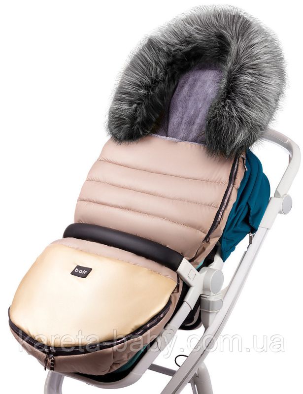 Зимний конверт Bair Polar premium  капучино - золотая кожа