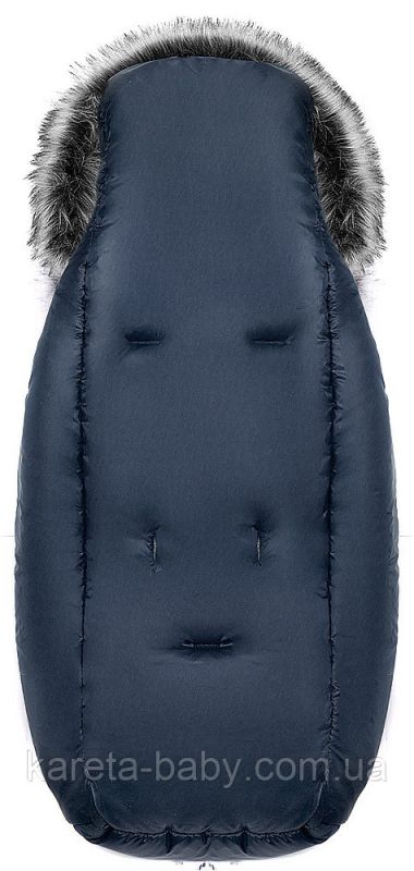Зимний конверт Bair Polar premium  темно-синий - серая кожа