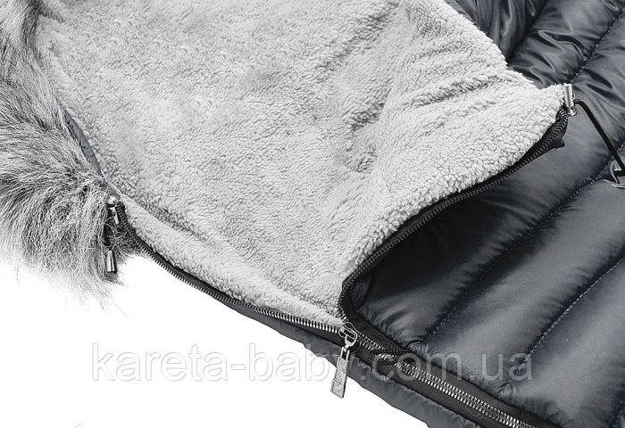 Зимний конверт Bair Polar premium  графит - серая кожа