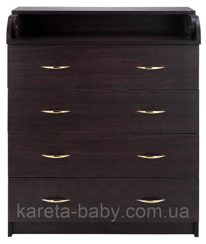 Пеленальный комод Babyroom Комод 4 тел.Big 102x80x50  венге