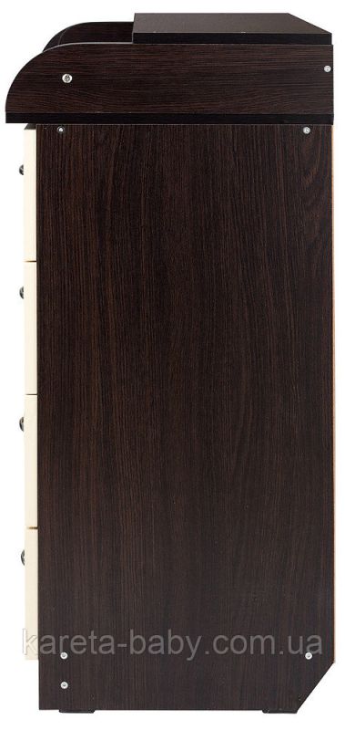 Пеленальный комод Babyroom Комод 4 тел.Big 102x80x50  венге-ваниль