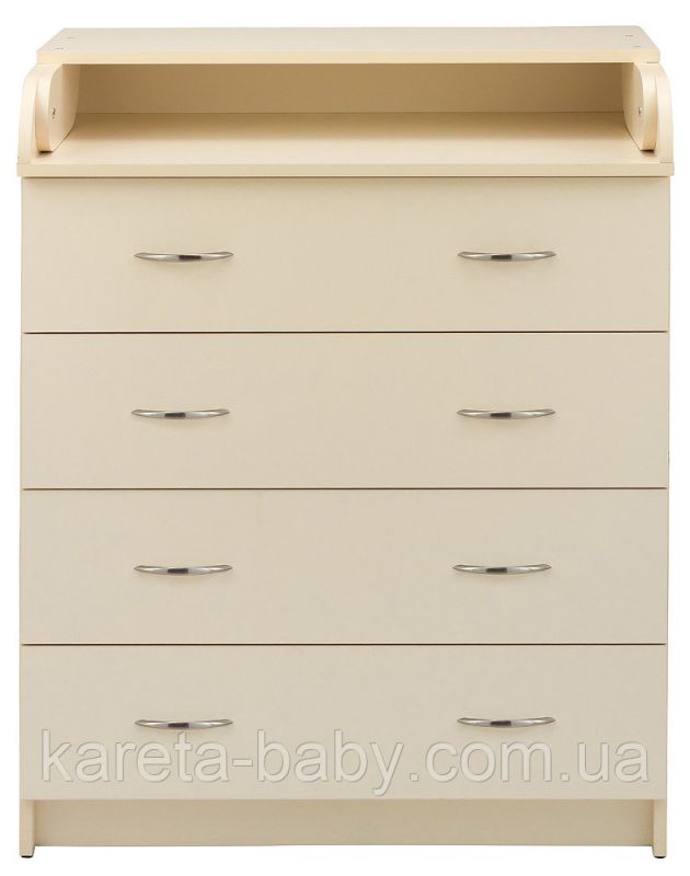 Пеленальный комод Babyroom Комод 4 тел.Big 102x80x50  ваниль