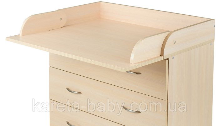Пеленальный комод Babyroom Комод 4 тел.Big 102x80x50  дуб молочный