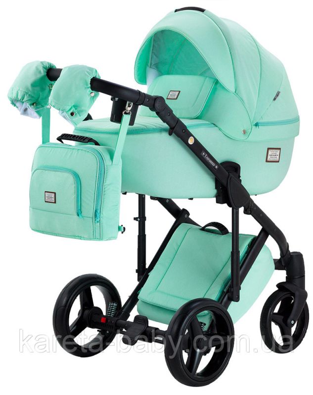 Коляска 2 в 1 Adamex Lucianо C221 мятный