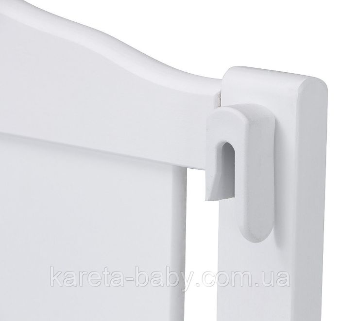 Кровать Babyroom Тедди ТР-03 ровное быльце, маятник, ящик, откидной бок  белый