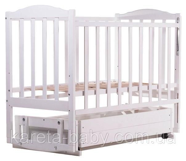 Кровать Babyroom Зайчонок Z301 маятник, ящик  белая
