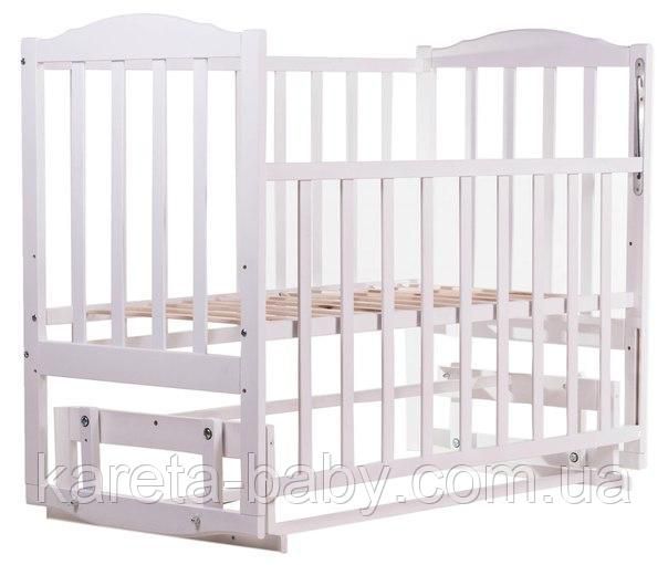 Ліжко Babyroom Зайченя Z201 маятник біле