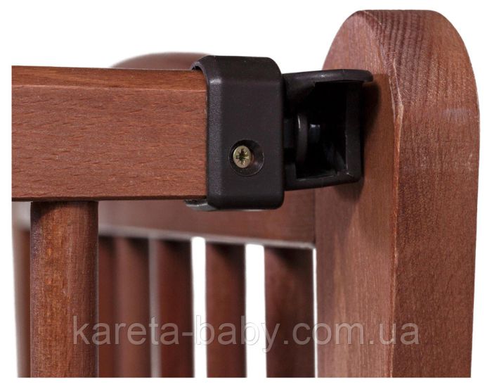 Кровать Babyroom Елит резьба маятник, ящик, откидной бок DER-7  бук тик