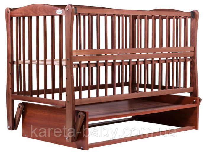 Ліжко Babyroom Еліт різьблення, маятник, відкидний бік DER-6 бук тик