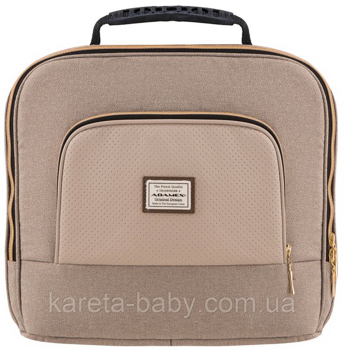 Коляска 2 в 1 Adamex Mimi Polar (Gold) Y847 капучіно - капучіно шкіра (видавлена точка)