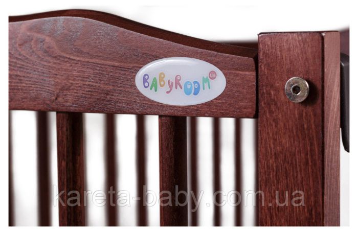 Кровать Babyroom Радуга маятник, ящик, откидной бок DVMYO-3  бук тик