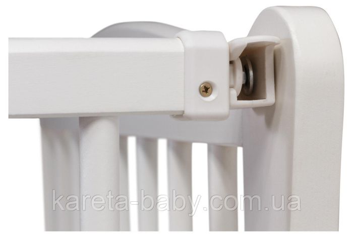 Кровать Babyroom Елит маятник, ящик, откидной бок DEMYO-5  бук белый