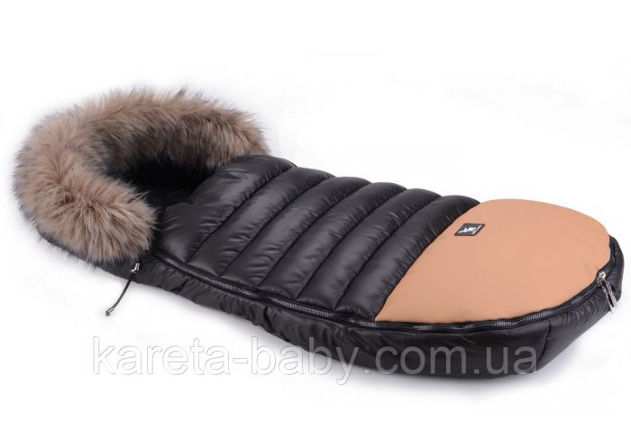 Зимний конверт Cottonmoose Alaska Premium 729/65/107/143 brown (черный-коричневый)