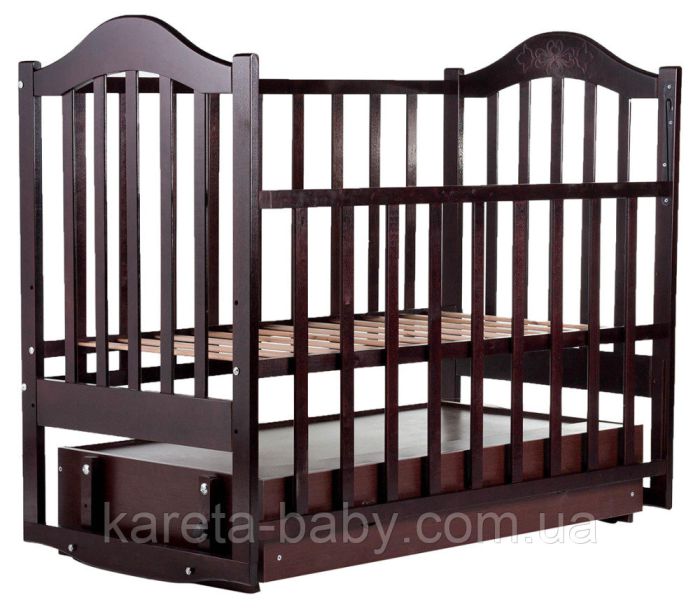 Кровать Babyroom Дина D303 маятник, ящик  венге