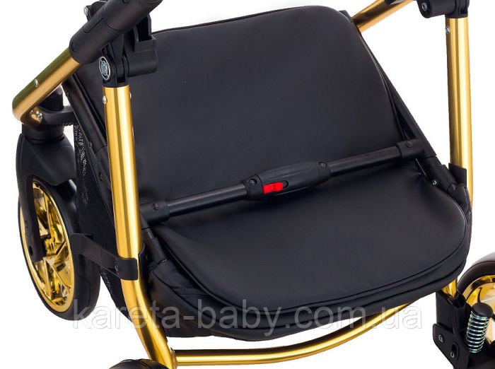 Коляска 2 в 1 Adamex Hybryd Plus Polar (Gold) Кожа 100% Y216А зеленый перламутр
