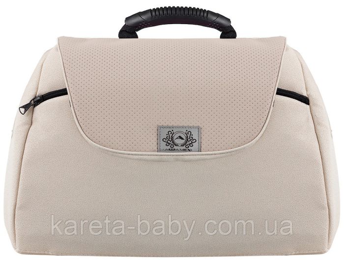 Коляска 2 в 1 Adamex Hybryd Plus BR244 светло-бежевый - бежевая кожа (выдавленная точка)