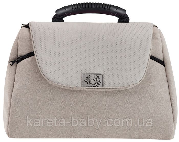 Коляска 2 в 1 Adamex Hybryd Plus BR243 светло-бежевый - светло-бежевая кожа (выдавленная точка)
