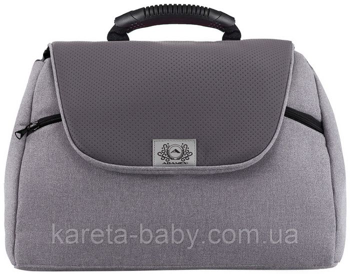 Коляска 2 в 1 Adamex Hybryd Plus BR228 серый - сиреневая кожа (выдавленная точка)