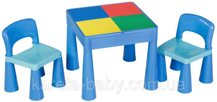 Стіл та 2 стільці Tega Mamut 899B light blue-blue