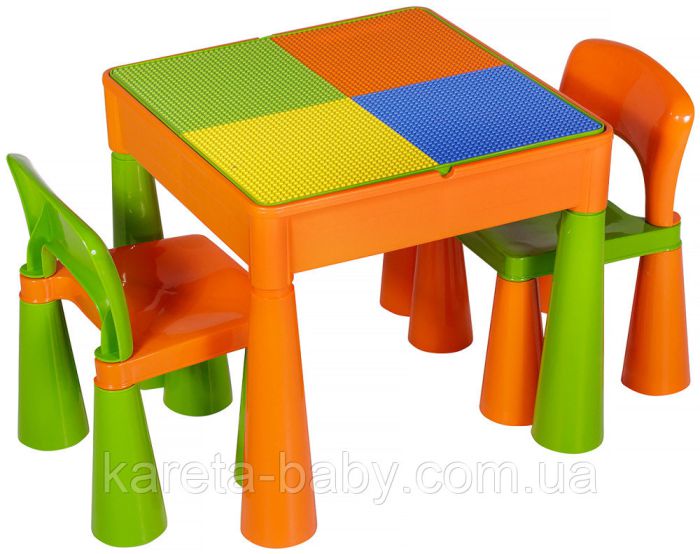 Стол и 2 стульчика Tega Mamut 899G orange-green
