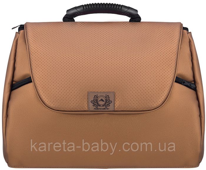 Коляска 2 в 1 Adamex Hybryd Plus шкіра 100% Y230CZ бронза (перламутр)