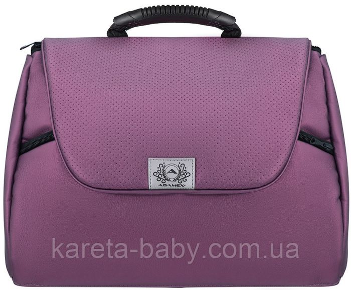 Коляска 2 в 1 Adamex Hybryd Plus кожа 100% Y233CZ фиолетовый (перламутр)