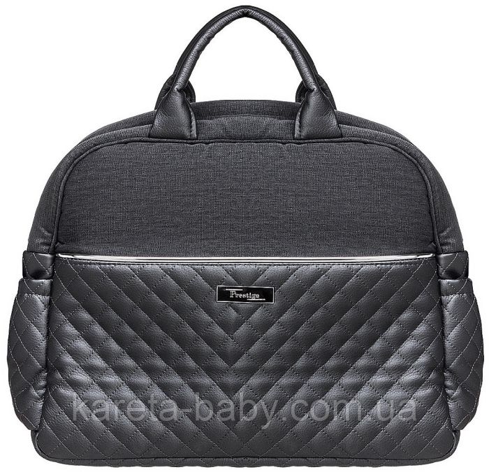 Коляска 2 в 1 класична Roan Marita Prestige (14" білі колеса, хром рама) P231 графіт - графітова (шкіра) перламутр
