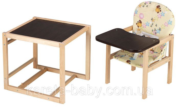 Стульчик- трансформер Babyroom Карапуз-100 eko МДФ столешница  бежевый (винни пух)