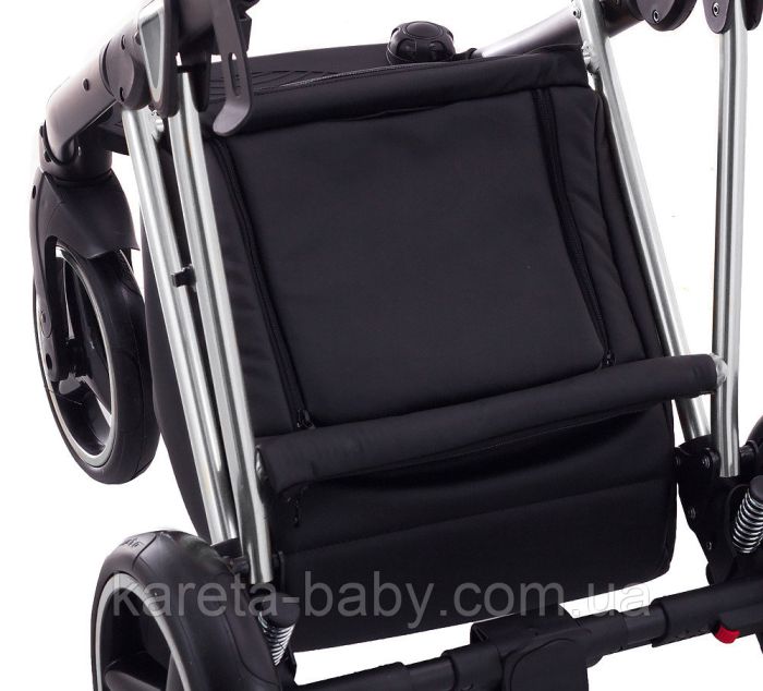 Коляска 2 в 1 Adamex Mimi Polar (Chrome) кожа 100% CR308 капучино кожа - капучино кожа (выдавленная точка)