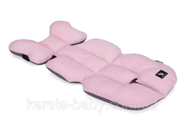 Матрац в коляску та автокрісло Cottonmoose Air 828/150/99 velvet rosa siatka szara (рожевий (оксамит))