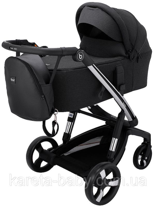 Коляска 2 в 1 Bair Electra B-touch system BE-01 black (чорний)