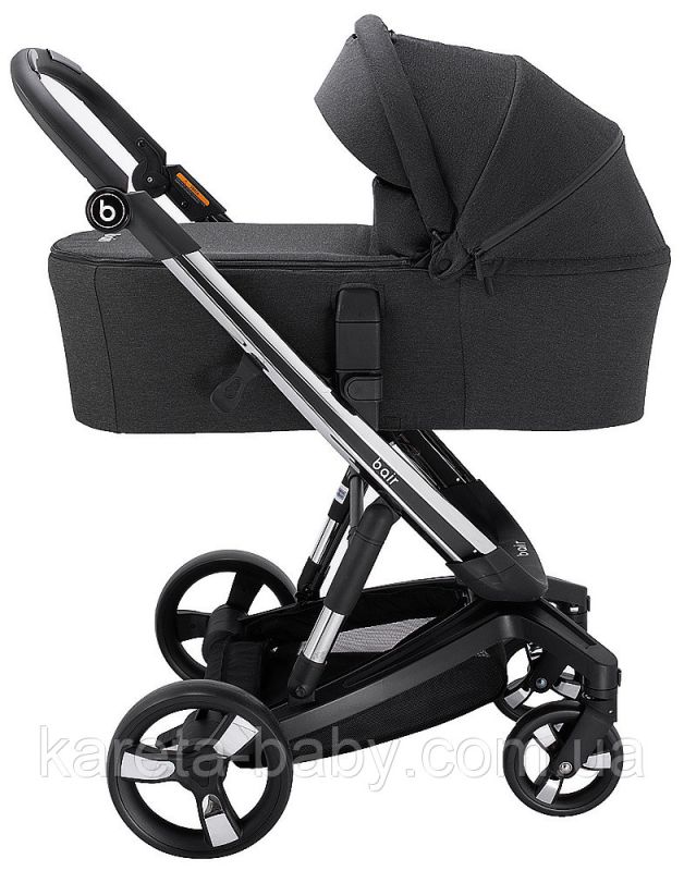 Коляска 2 в 1 Bair Electra B-touch system BE-01 black (чорний)