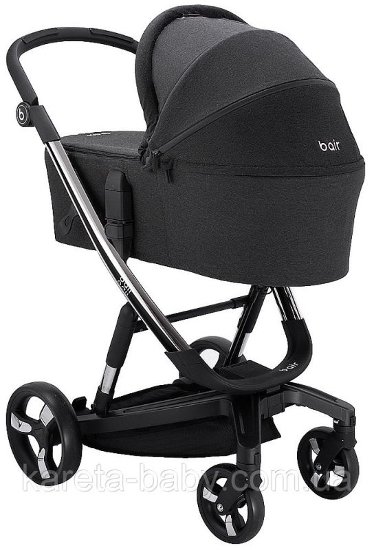 Коляска 2 в 1 Bair Electra B-touch system BE-01 black (чорний)