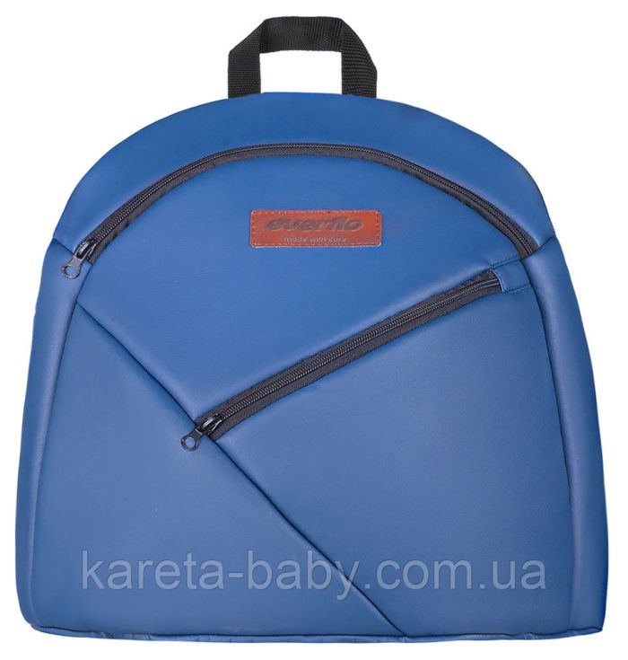 Коляска 2 в 1 Everflo Soft джинс-шкіра S-24 графіт джинс (з синім відливом) - темно-синя шкіра