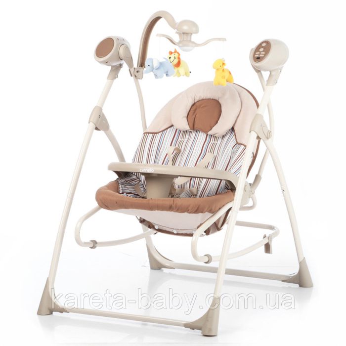 Кресло-качалка CARRELLO Nanny 3 в 1 CRL-0005 Beige Stripe /1/ MOQ