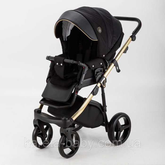 Коляска 2 в 1 Adamex Cortina CT-400 чорна