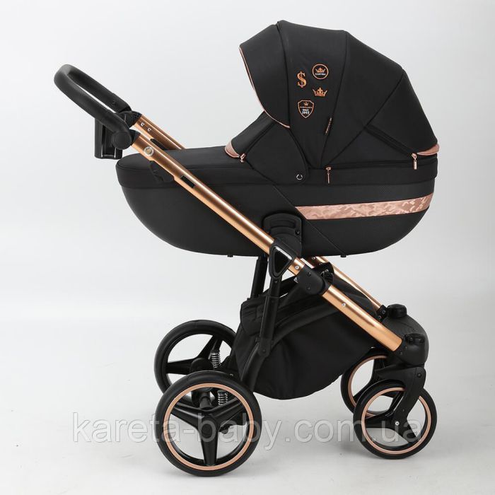 Коляска 2 в 1 Adamex Cortina CT-402 чорна