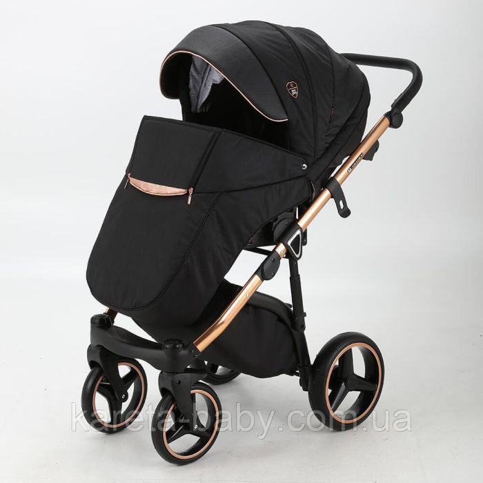 Коляска 2 в 1 Adamex Cortina CT-402 чорна