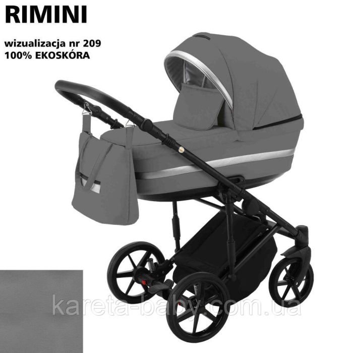 Коляска 2 в 1 Adamex Rimini ECO кожа 100% RI-209