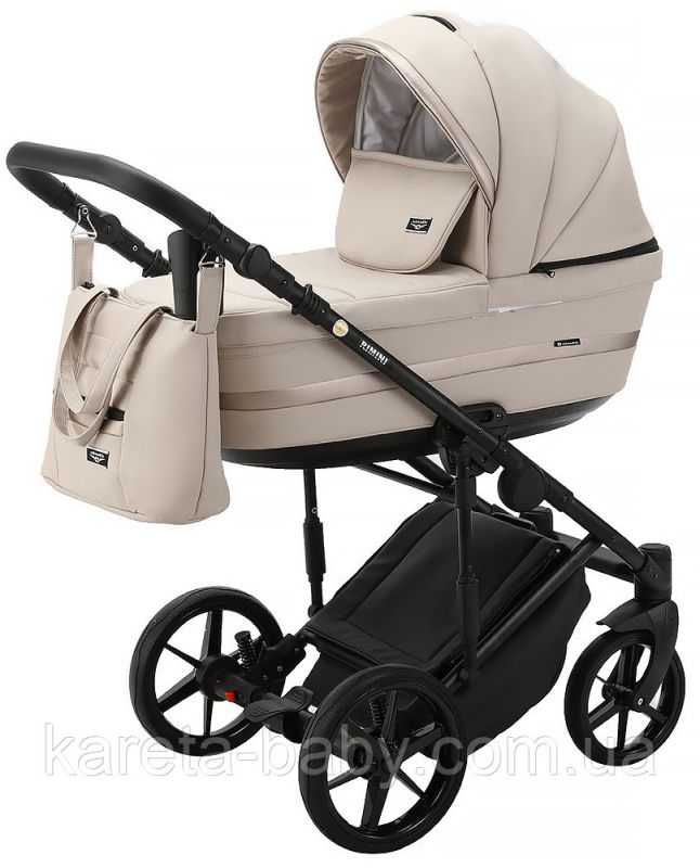 Коляска 2 в 1 Adamex Rimini ECO кожа 100% RI-213
