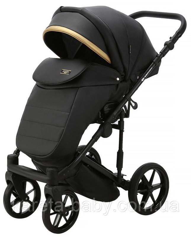 Коляска 2 в 1 Adamex Rimini ECO кожа 100% RI-203