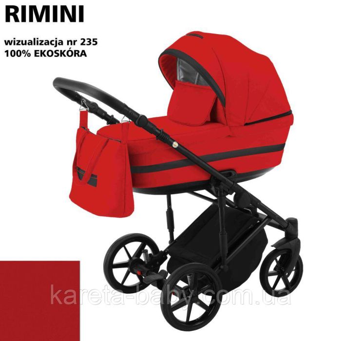 Коляска 2 в 1 Adamex Rimini ECO кожа 100% RI-235