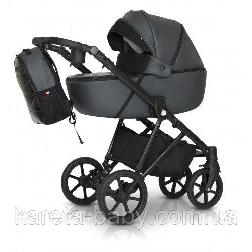 Коляска 3 в 1 Verdi Makan black , grey, серый
