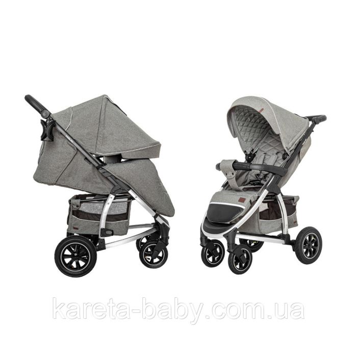 Коляска прогулянкова CARRELLO Vista CRL-5511 Olive Green в льоні + дощовик L /1/ MOQ