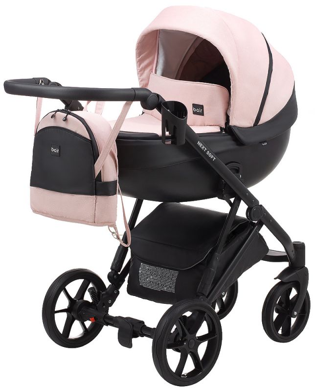 Коляска 2 в 1 Bair Next Soft 09 светло-розовый